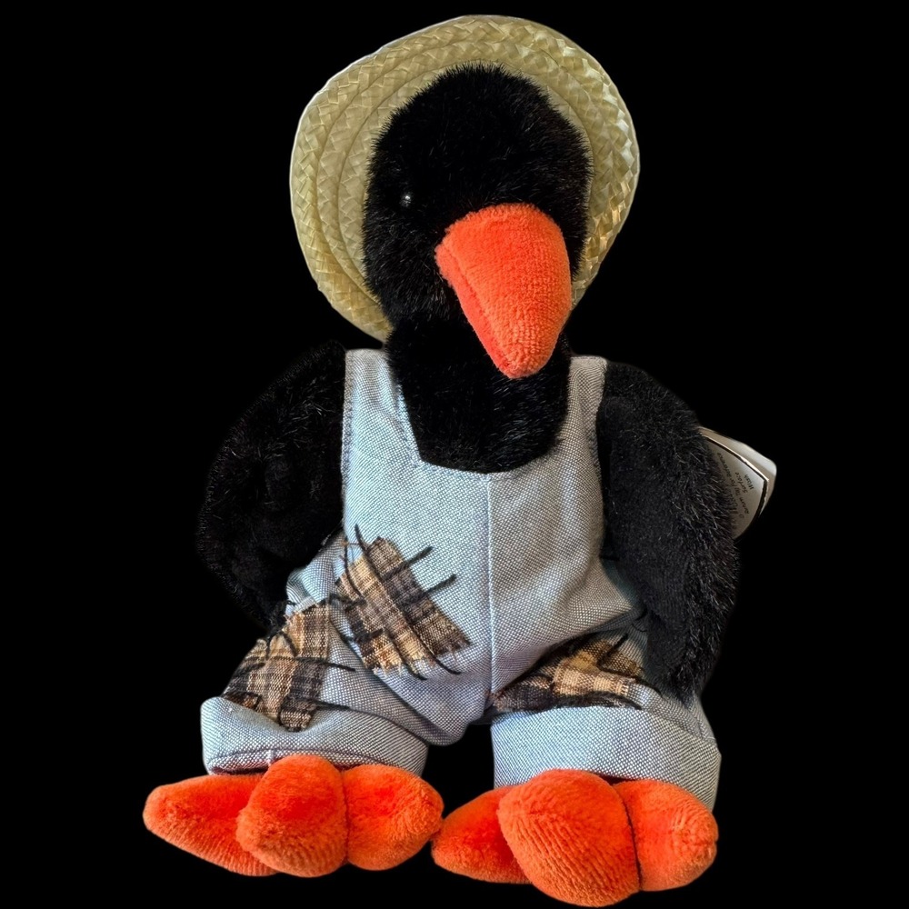 RARE CAWLEY The Crow Plush Attic Treasures Ty Beanie Babies - ERROR WRONG TAG